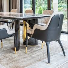 Modern dining seats with cushioned upholstery and sturdy frame