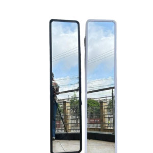 Full-length standing dressing mirror with durable frame and sleek design