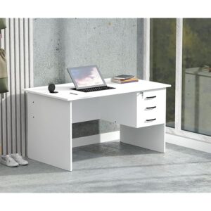 1.2 meters home office desk with storage drawers and modern laminated finish.