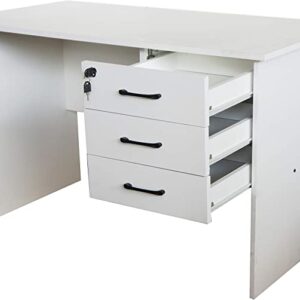 1200mm home study desk with compact design, built-in storage drawers, and durable laminated surface for organized workspace.