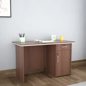 1200mm executive office desk with three drawers and polished finish.