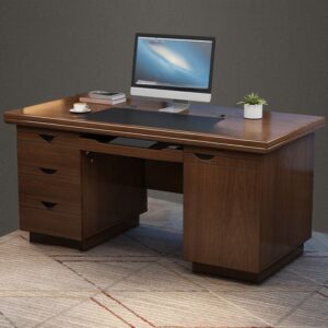 1200mm executive office table with drawers and modern wooden office design.
