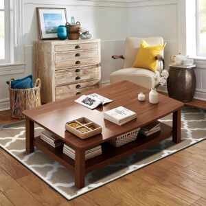 120cm rectangular coffee table with solid wood or engineered wood tabletop and sturdy legs, ideal for living rooms, offices, and lounges.