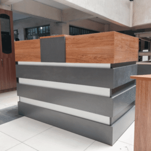 1600mm modern reception office desk with storage drawers