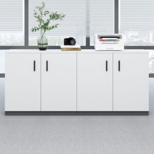 4 door office storage credenza cabinet