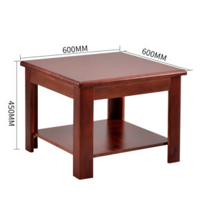 60cm mahogany office stool with cushioned seat for office or home workspace.