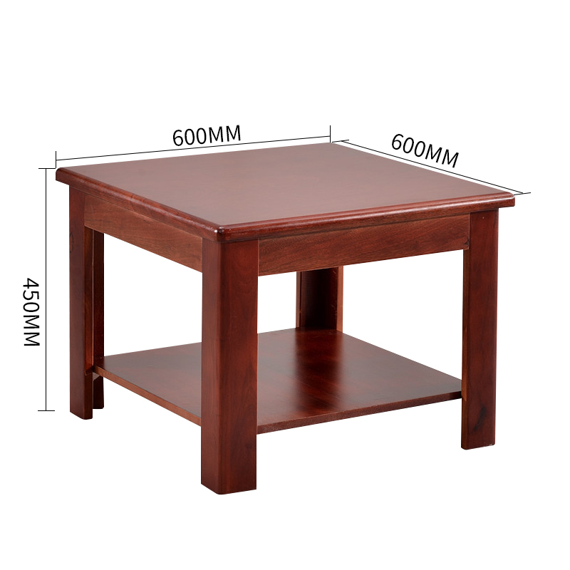 60cm mahogany office stool with cushioned seat for office or home workspace.
