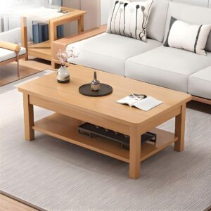 Brown executive office coffee table with solid wood or engineered wood top and reinforced legs for executive offices, lounges, and reception areas.