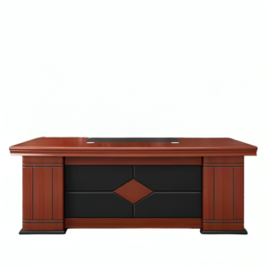 1.6 m executive office table with spacious tabletop, built-in storage drawers, and polished finish
