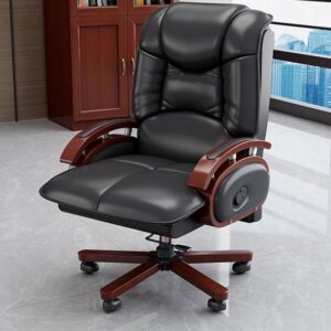 Reclining Directors Executive Office Seat with ergonomic backrest and adjustable reclining mechanism for executive office comfort.