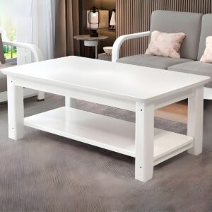 Rectangular office coffee table with durable wooden or glass top and reinforced legs for office lounge, reception, and meeting spaces.
