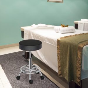 Round adjustable barstool