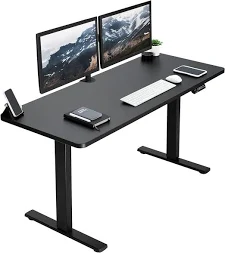 single motor electric height adjustable desk with modern sit-stand design