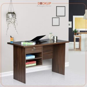 100 cm × 60 cm study office desk with ergonomic design, built-in storage, and compact layout