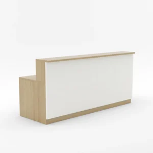 Modern 2.0M reception desk with sleek design and practical storage