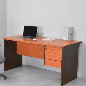 1.0m computer office desk with laminate finish, sturdy legs, and compact design for home or office use.