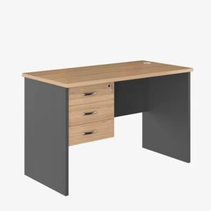 1400mm straight office desk with modern wooden design for office workspace.