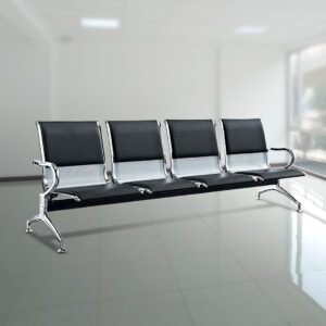 4-seater lobby waiting bench designed for reception areas and public waiting spaces.