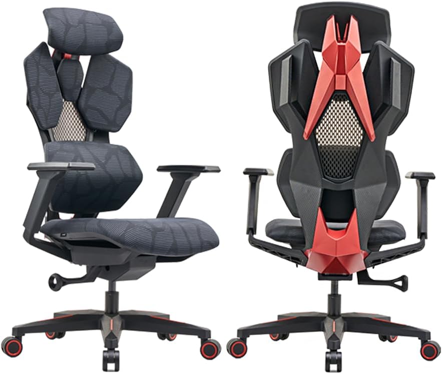Battle Gaming Chair-ergonomic high-back office seat with adjustable height, tilt, lumbar support, and PU leather finish.