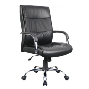 FOCUS high back office chair with ergonomic design, padded seat, lumbar support, and adjustable features for executive comfort