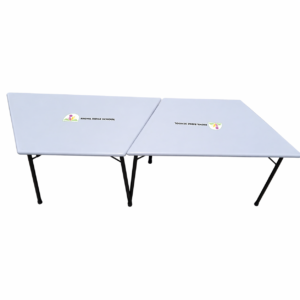 Hexagon kindergarten table with fibre glass top for preschool use