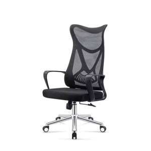 High Back Ergonomic Office Chair with adjustable features and lumbar support for comfortable office seating.