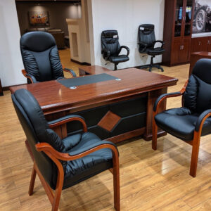 Kobe executive office desk 1.4m with spacious tabletop, modern wooden finish, and sturdy frame for professional office workspace