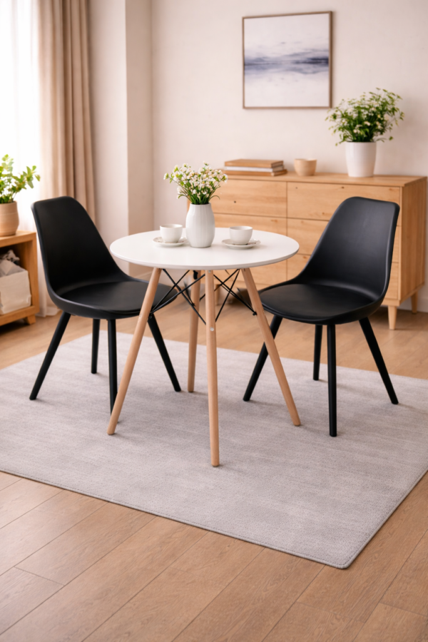 Modern dining set with minimal elegance - Woodshark Ventures