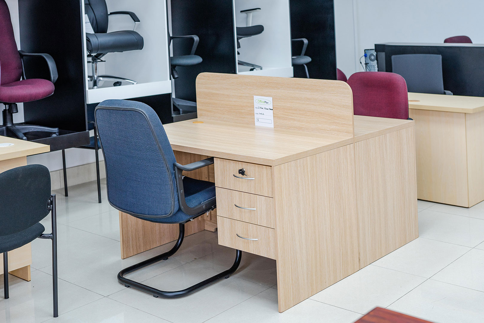 Modular Wooden 2-way workstation