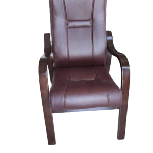 PU leather waiting seats with cushioned padding and metal frame in a modern reception area setup.