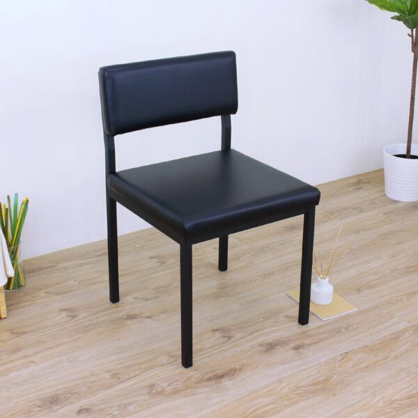 Vinyl Padded Catalina Visitor Seat with cushioned seat and backrest, sturdy frame, and modern design for reception areas.