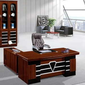 Zoe 1.6 meter executive office desk with storage drawers and modern wooden finish for professional workspaces
